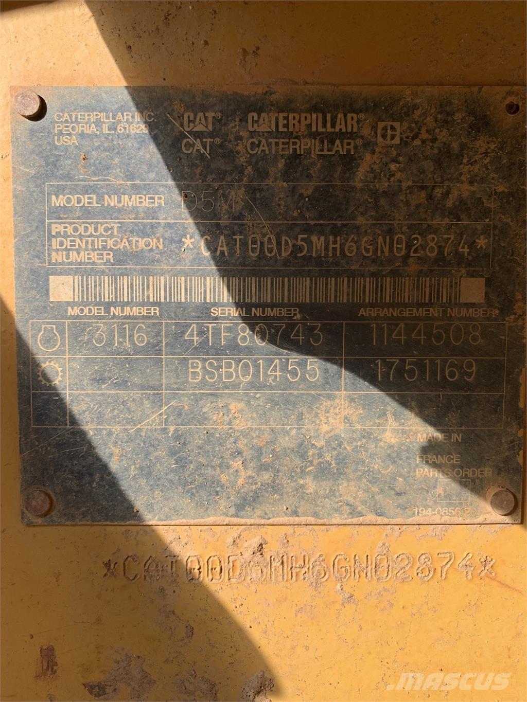 CAT D5M Ostalo za građevinarstvo