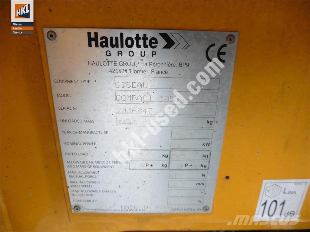 Haulotte COMPACT 10 DX Ostalo za građevinarstvo
