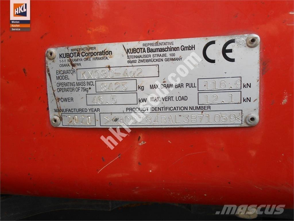 Kubota KX 080-4 Mini bageri < 7t