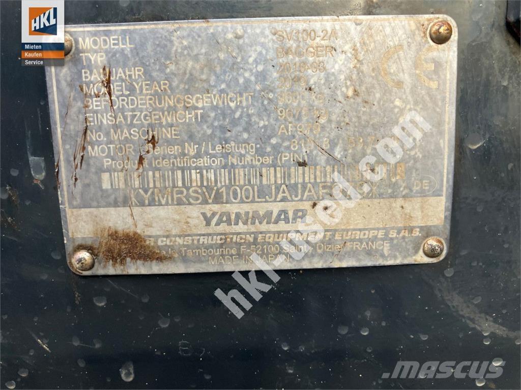 Yanmar SV 100-2 Mini bageri < 7t