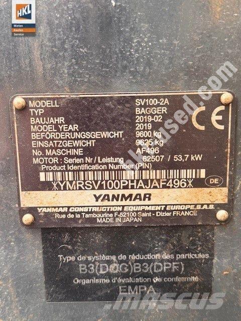 Yanmar SV 100-2 Mini bageri < 7t
