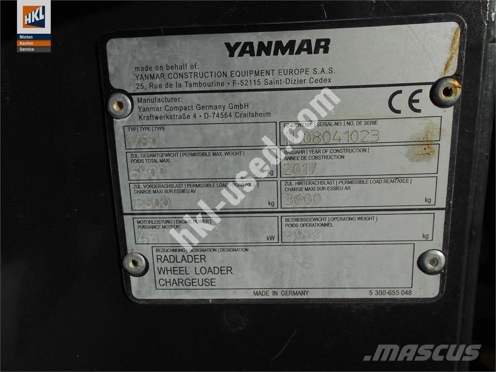 Yanmar V 80 Utovarivači na točkove