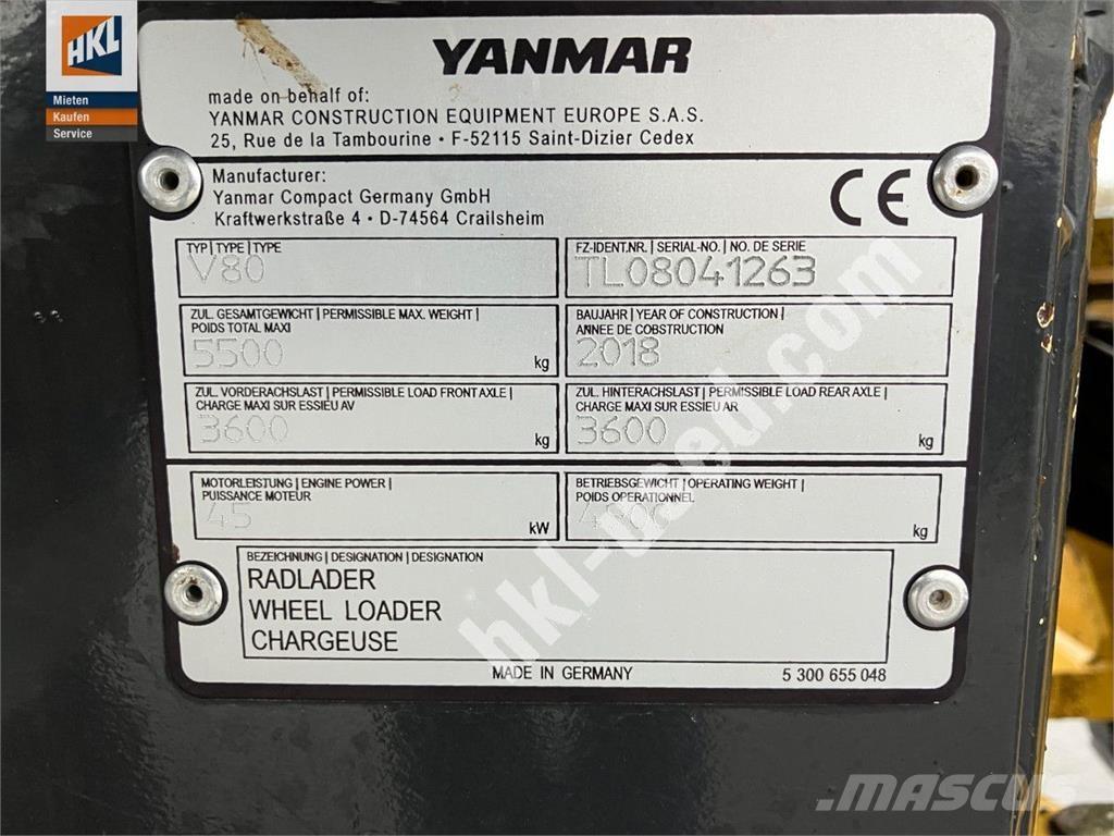 Yanmar V 80 Utovarivači na točkove