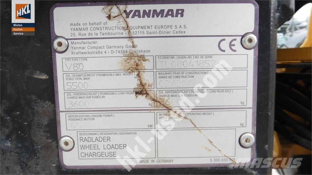 Yanmar V 80 Utovarivači na točkove