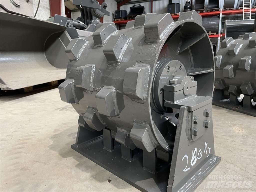  450 mm kompaktorhjul Gumeni valjci na točkovima