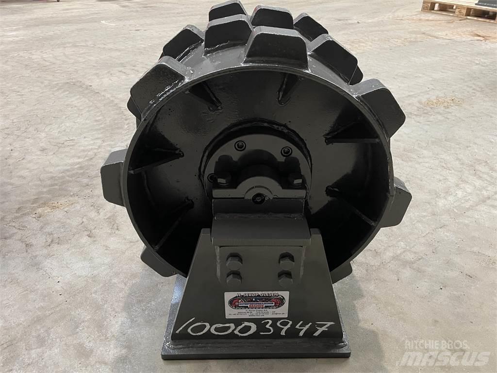  450 mm kompaktorhjul Gumeni valjci na točkovima