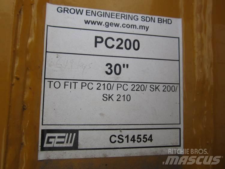  870 mm Graveskovl ex. PC200 Kašike / Korpe