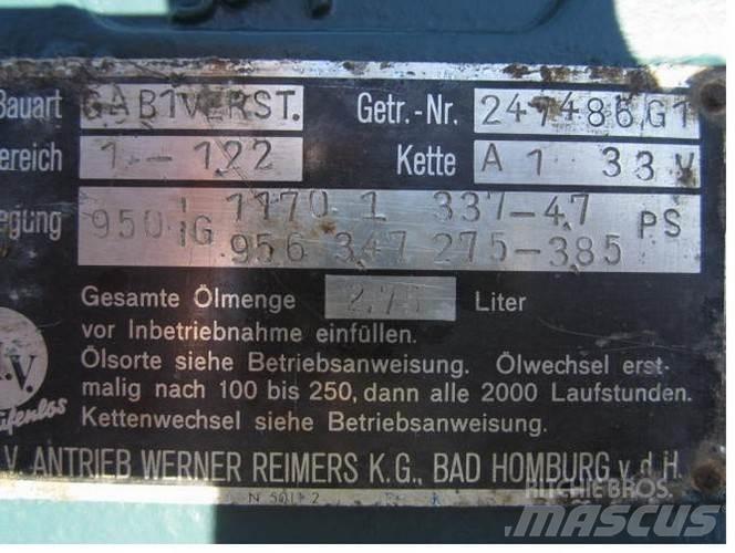  P.I.V. gear Type GA B1VERST Menjači