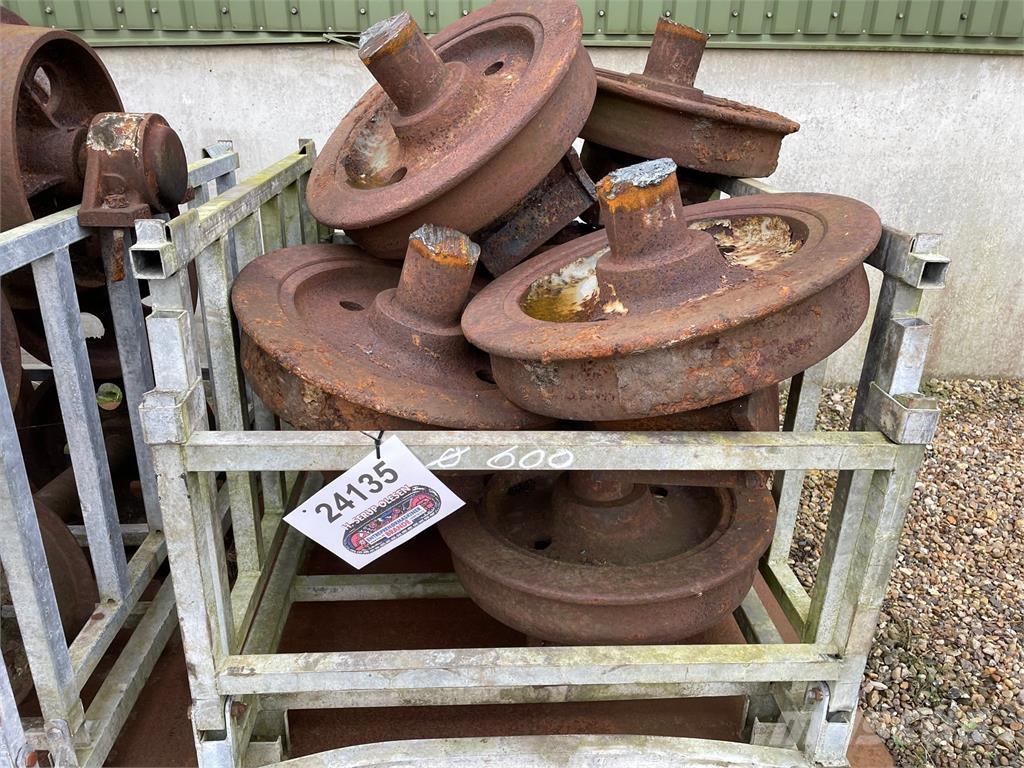  Skinnehjul, ø600 mm + flange Gume, točkovi i felne