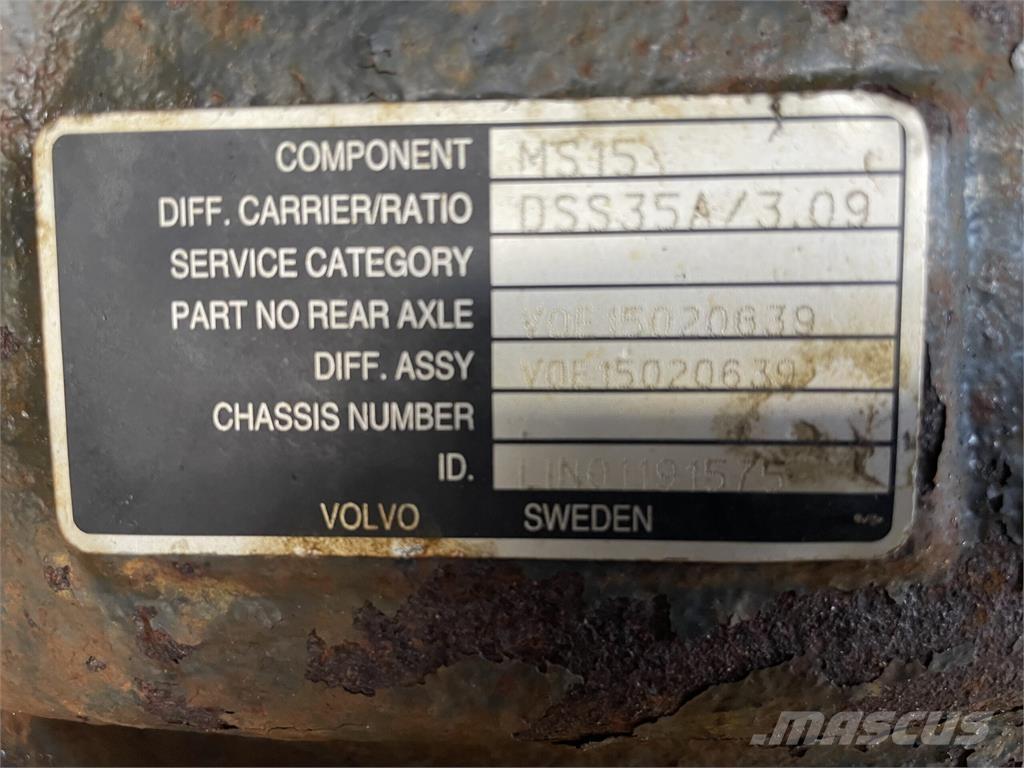 Volvo A40E bagaksel Osovine