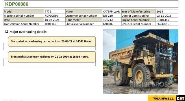 CAT 777E Zglobni damperi