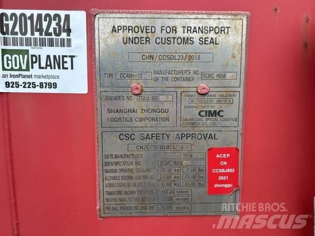 CIMC DC40H-72 Ostalo za građevinarstvo