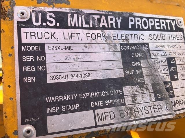 Hyster E25XL Električni viljuškari