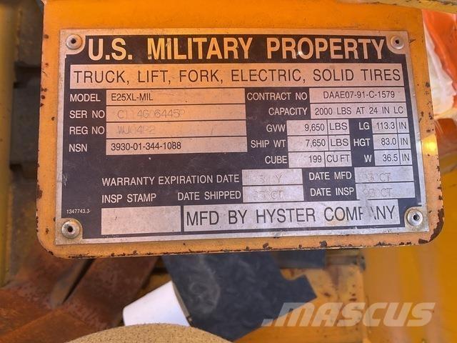 Hyster E25XL Električni viljuškari