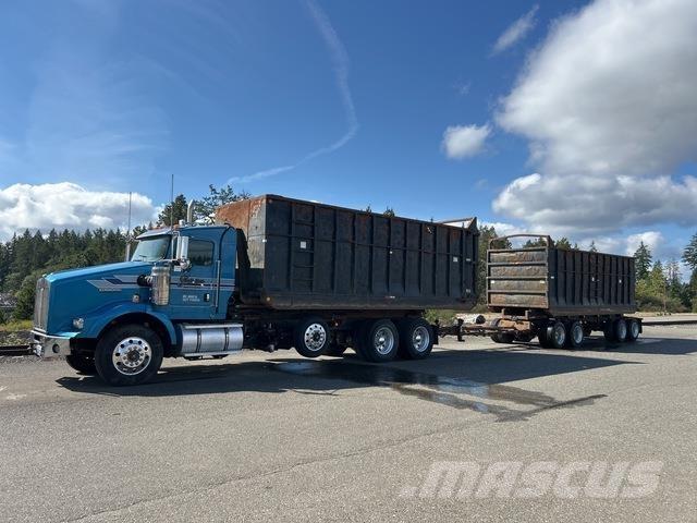 Kenworth T800 Rol kiper kamioni sa kukom za podizanje tereta