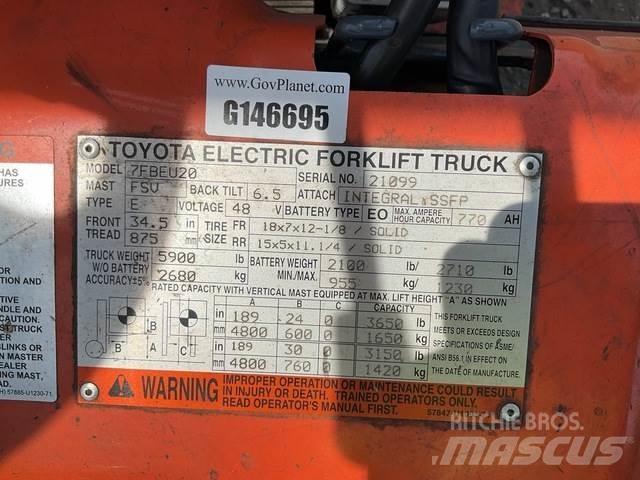 Toyota 7FBEU20 Električni viljuškari