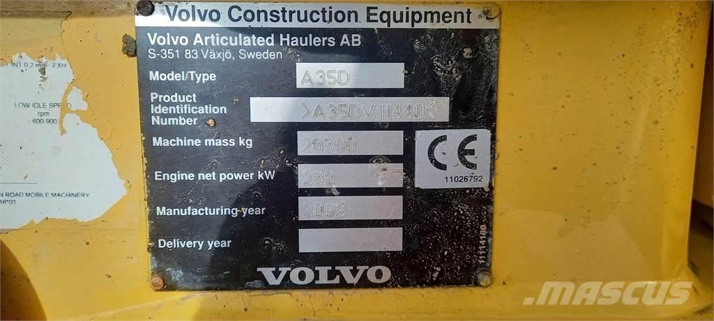 Volvo A35D Zglobni damperi