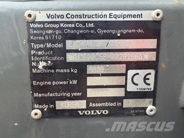 Volvo ECR58D Midi bageri 7t – 12t