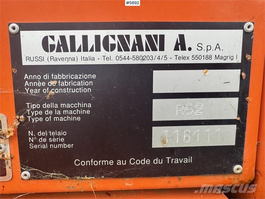 Gallignani R52 Ostala oprema za žetvu