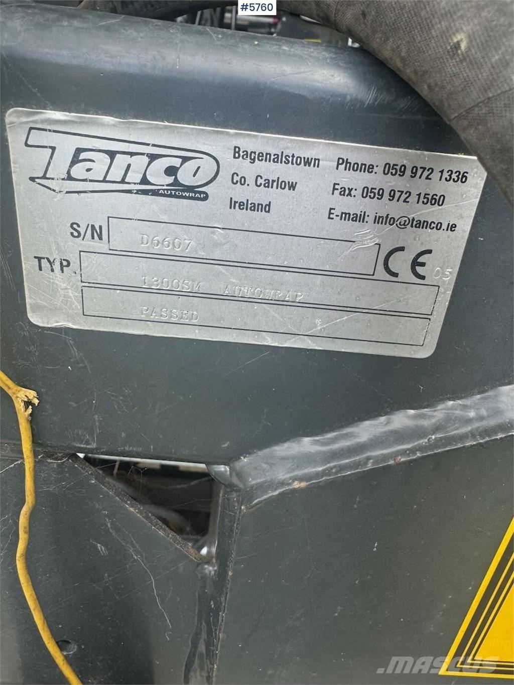Tanco 1300SM Ostala oprema za žetvu