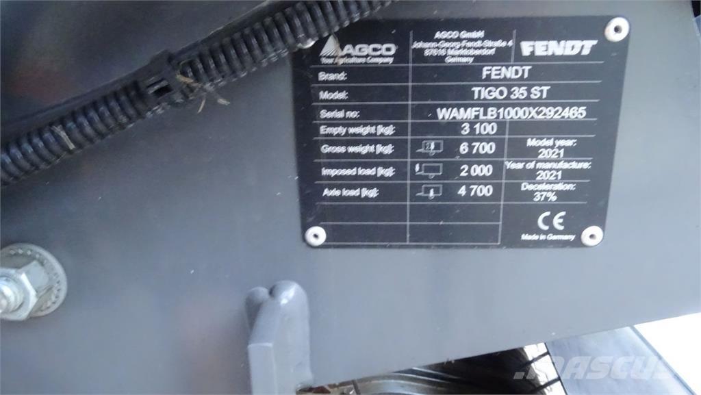 Fendt Tigo Samoutovarne prikolice