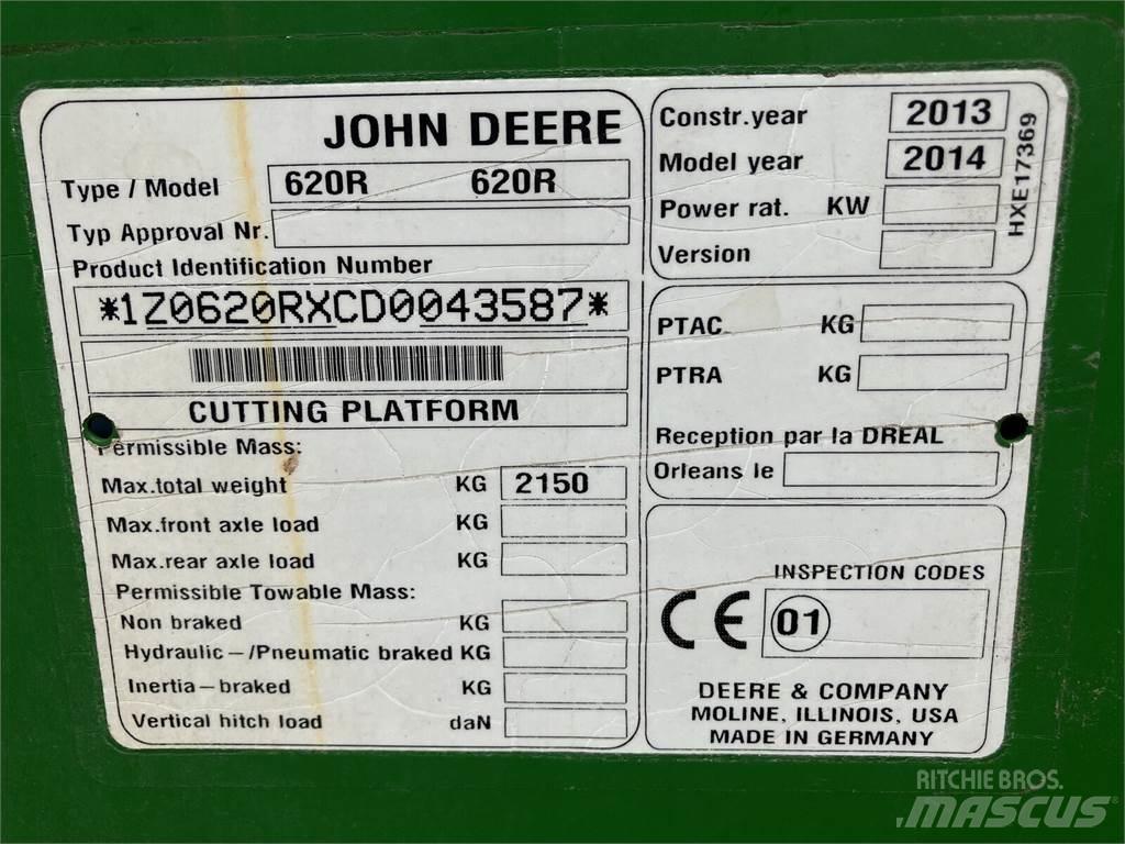John Deere 620R Dodatna oprema za kombajne