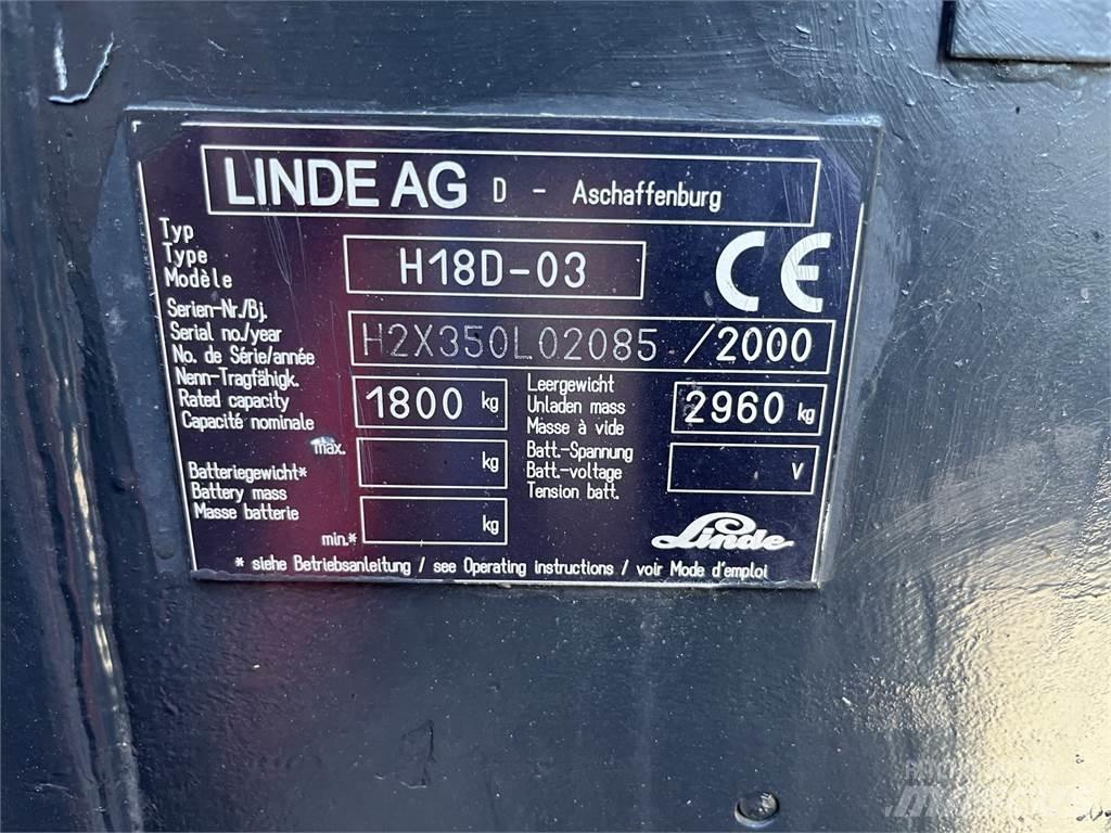 Linde H 18 D Viljuškari - ostalo
