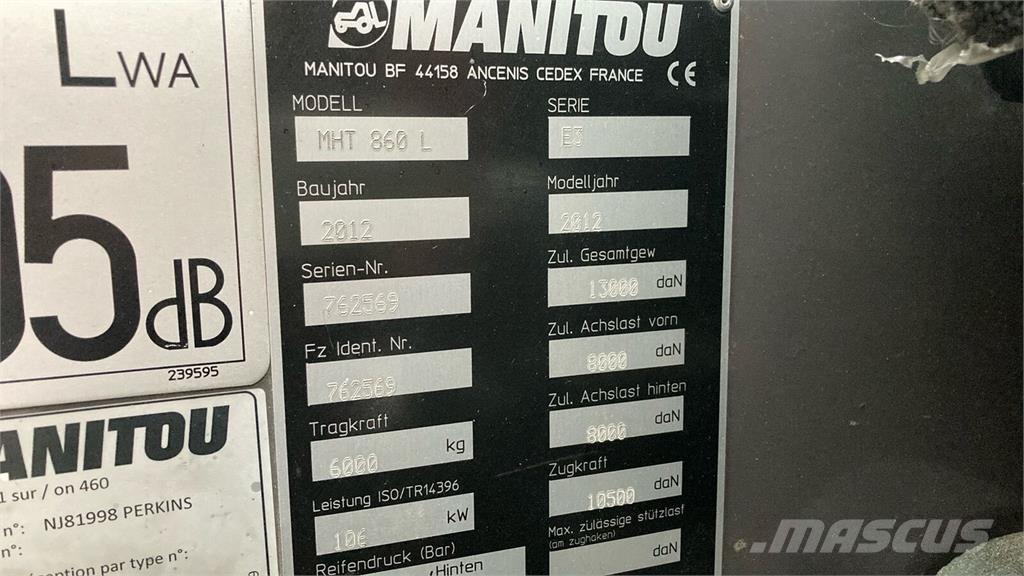 Manitou MHT860L Teleskopski viljuškari