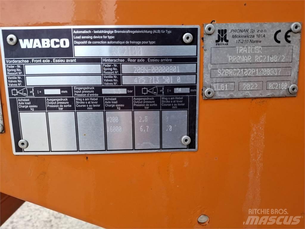 Pronar RC 2100 - 2 Ostale prikolice