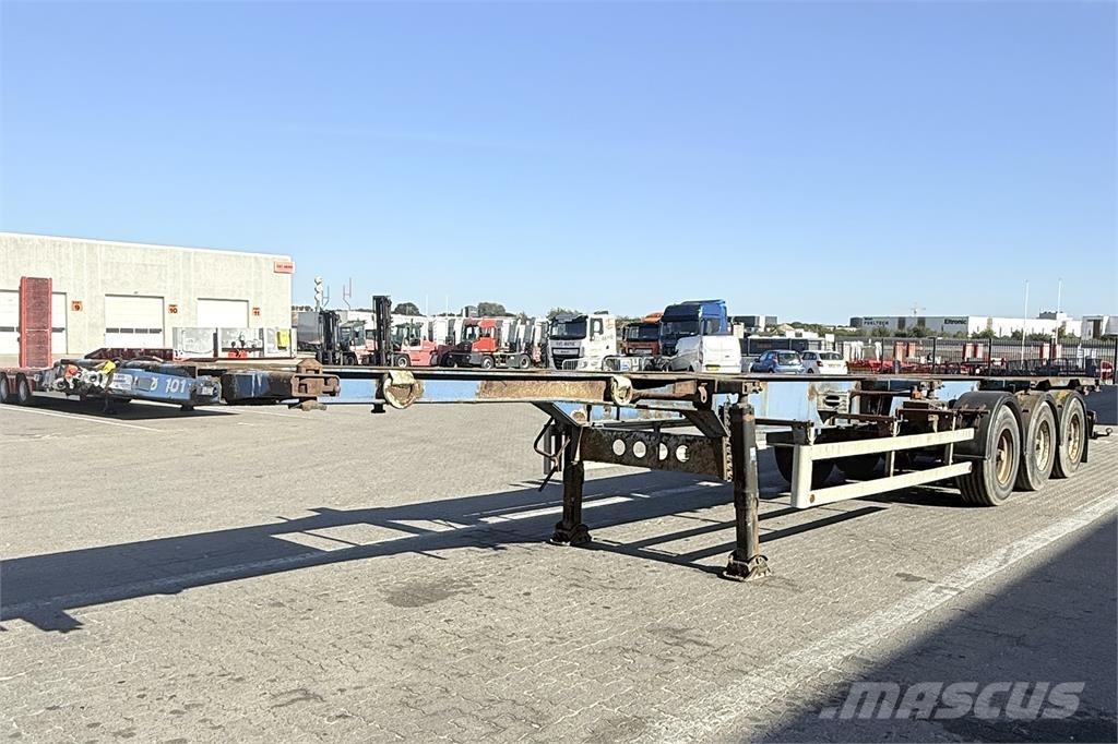 Leci Containerchassis Kontejnerske poluprikolice