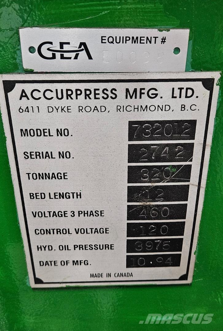  ACCURPRESS 732012 Ostalo za građevinarstvo