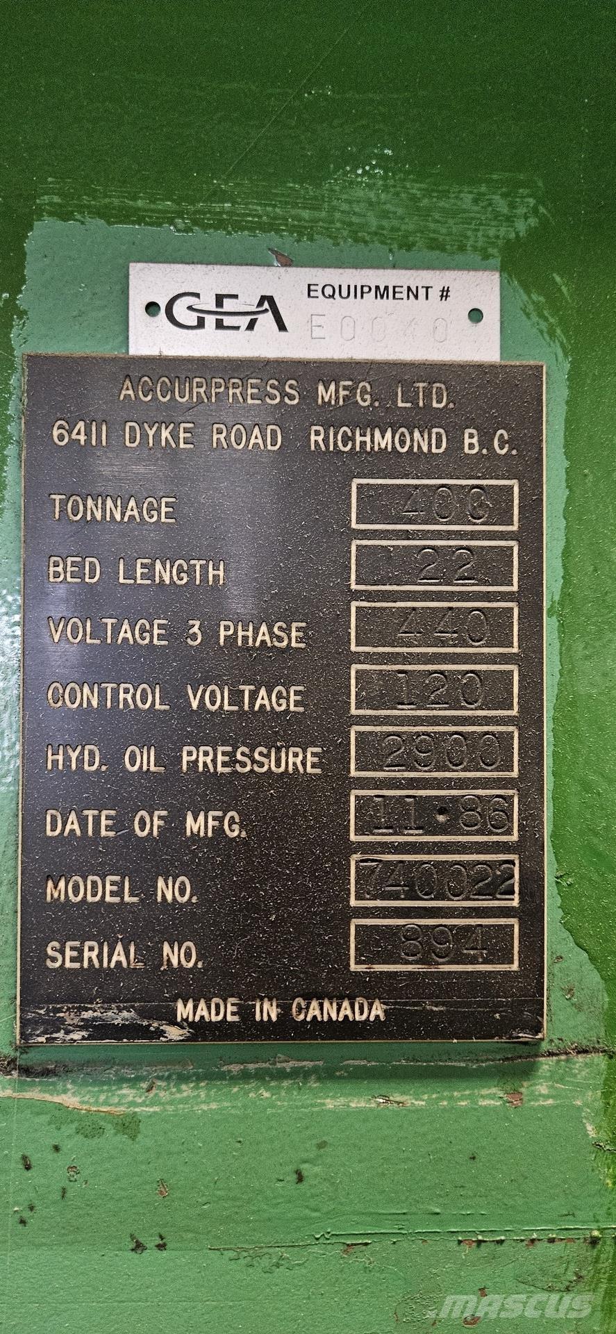  ACCURPRESS 740022 Ostalo za građevinarstvo