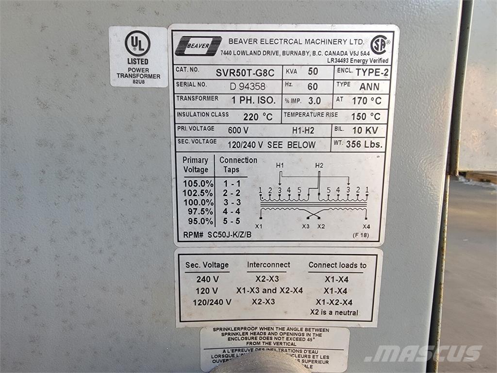  BEAVER SVR50T-G8C Ostalo za građevinarstvo