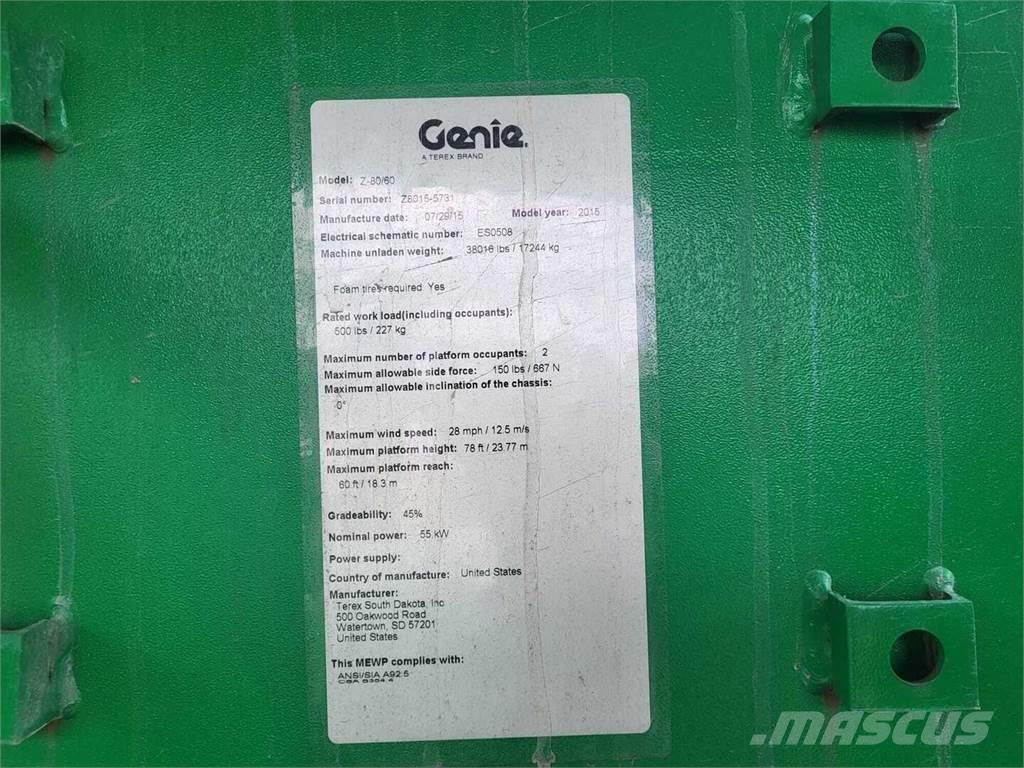 Genie Z-80/60 Zglobne podizne platforme