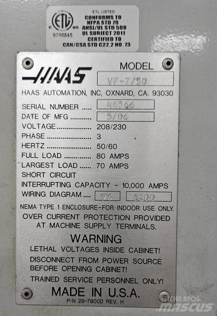 Haas VF-7/50 Ostalo za građevinarstvo