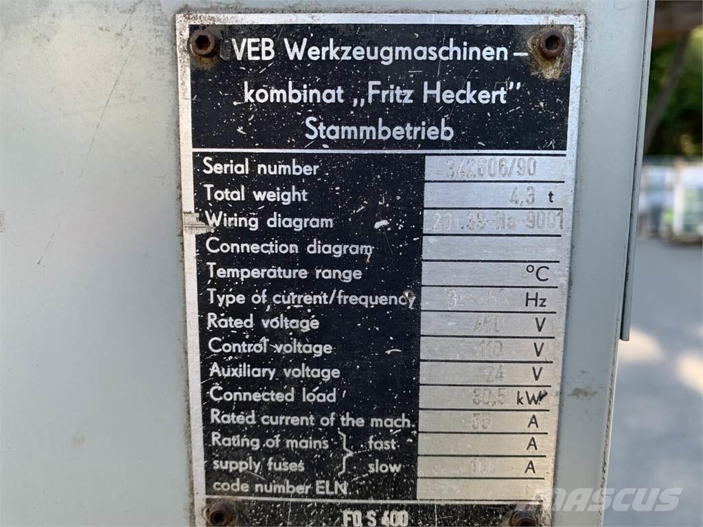 HECKERT FQS 400 Ostalo za građevinarstvo