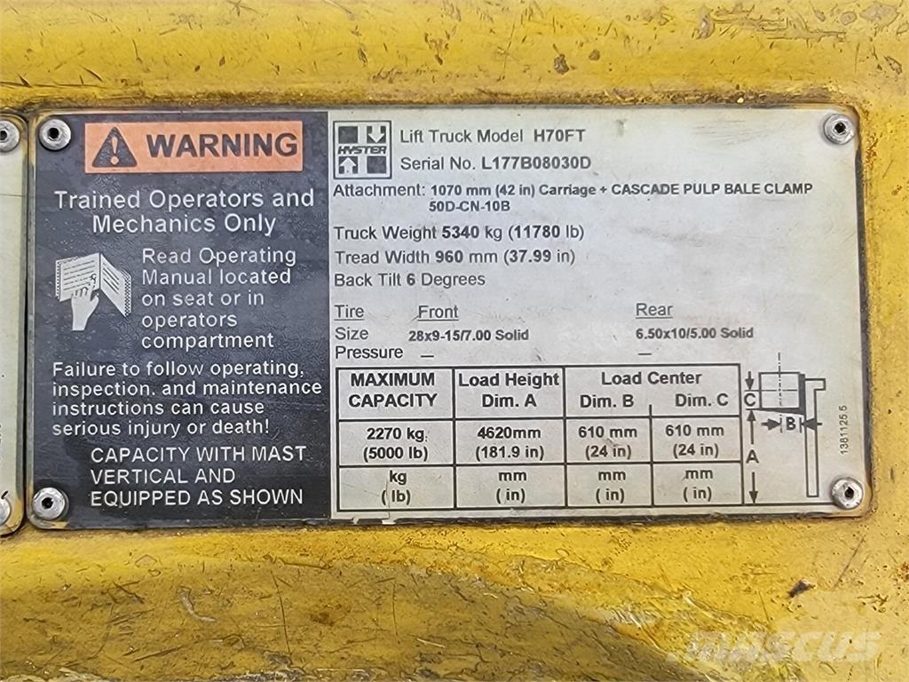 Hyster H70FT Ostalo za građevinarstvo