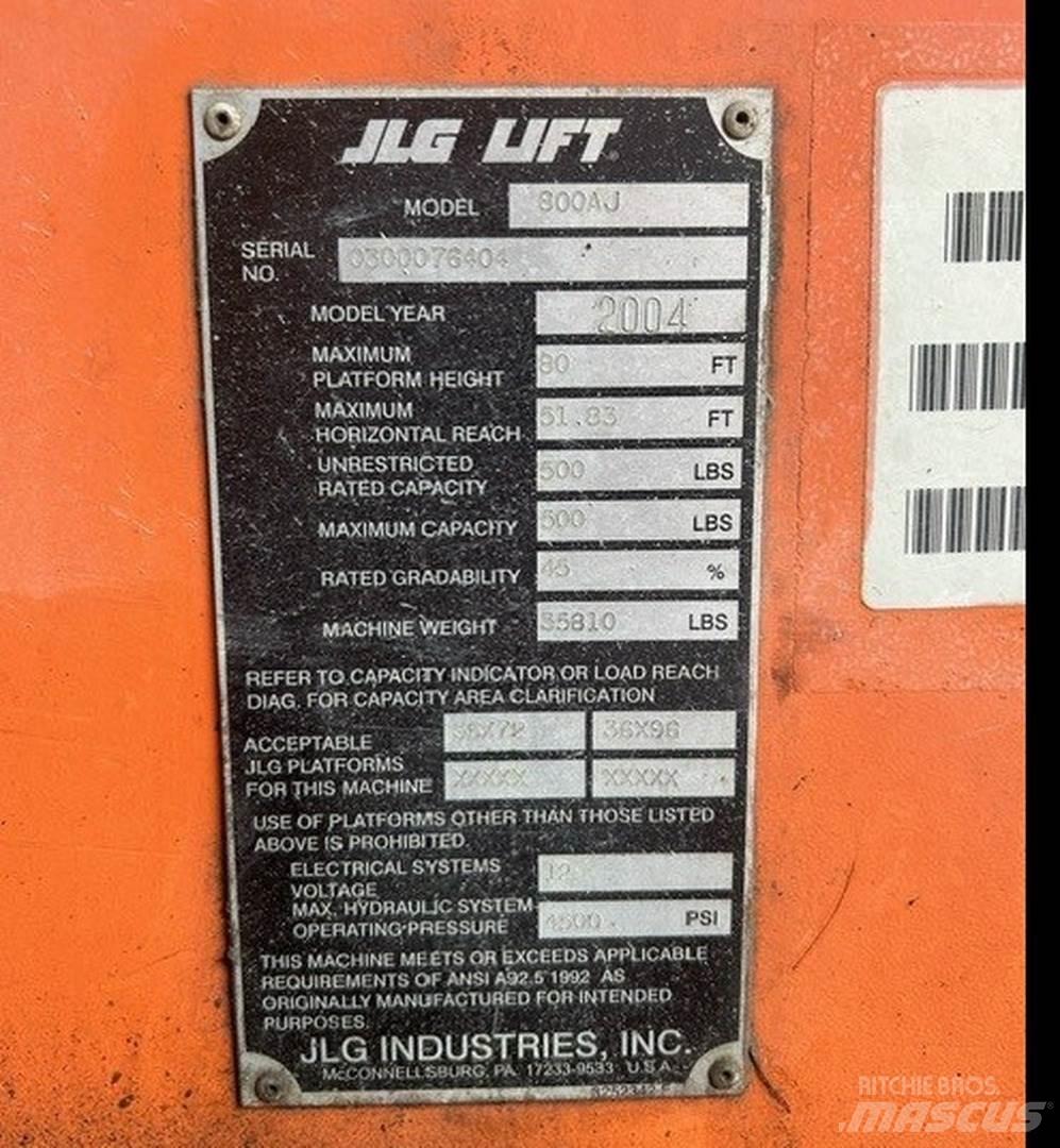 JLG 800AJ Zglobne podizne platforme