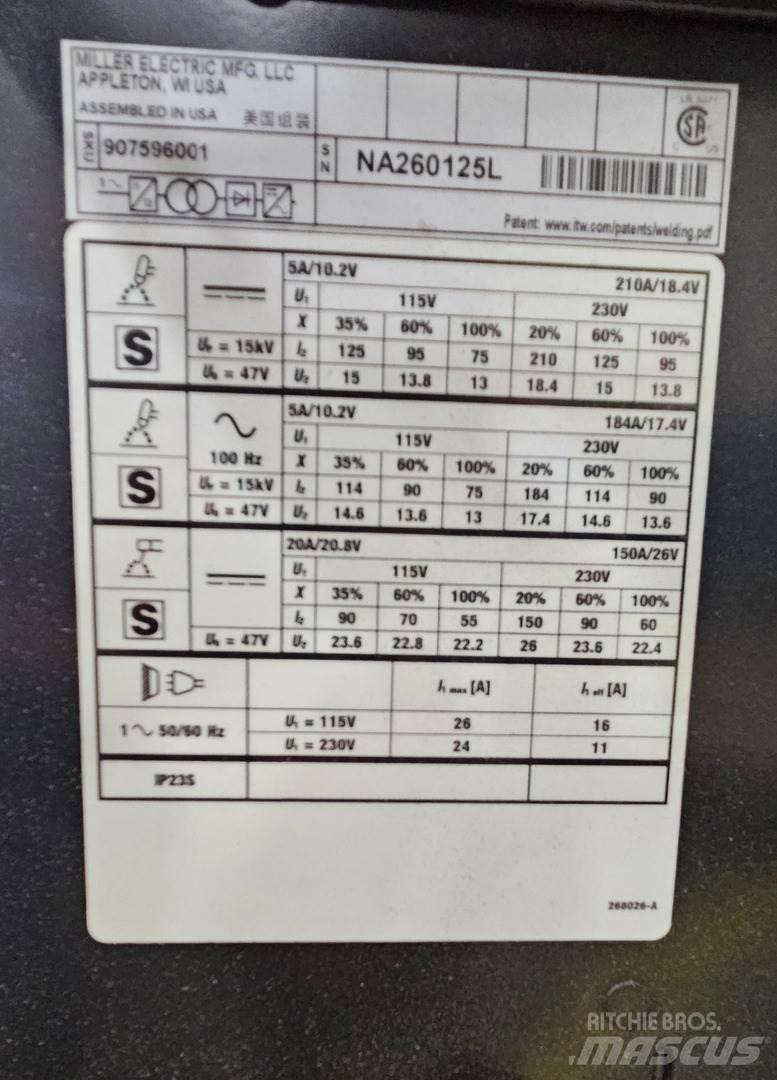 Miller 210 Aparati za zavarivanje