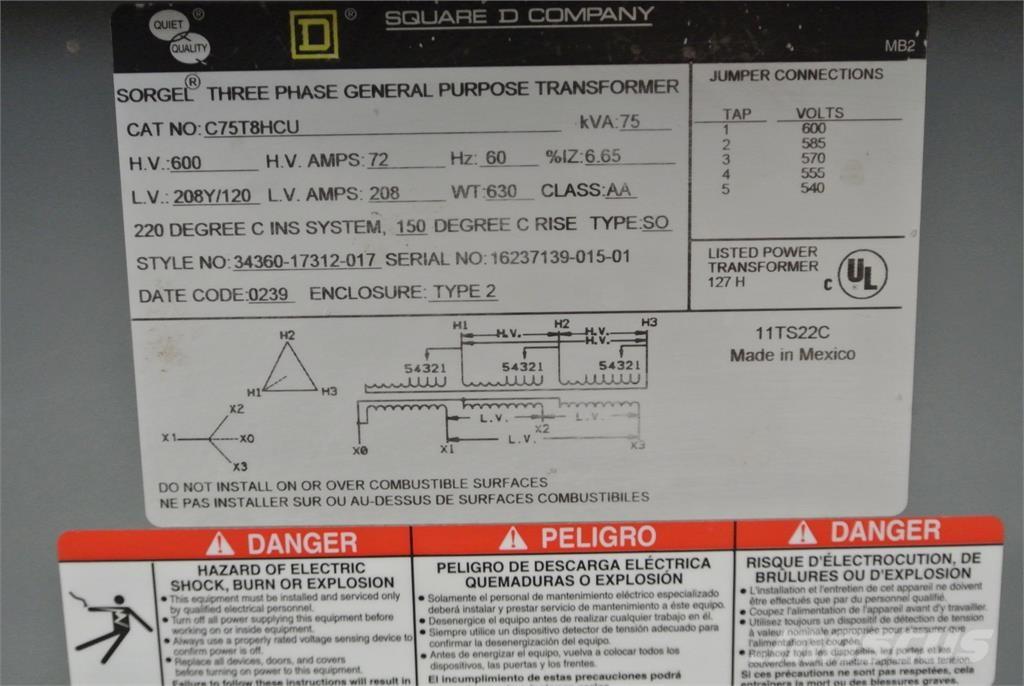  SQUARE D C75T8HCU Ostalo za građevinarstvo