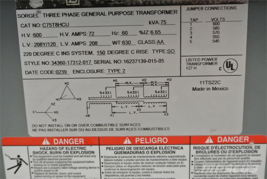  SQUARE D C75T8HCU Ostalo za građevinarstvo