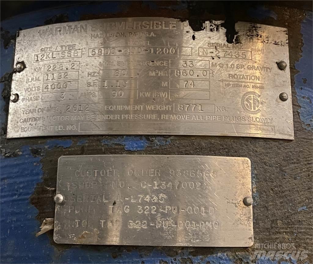 Warman 5800-600-1200 Pumpe za vodu