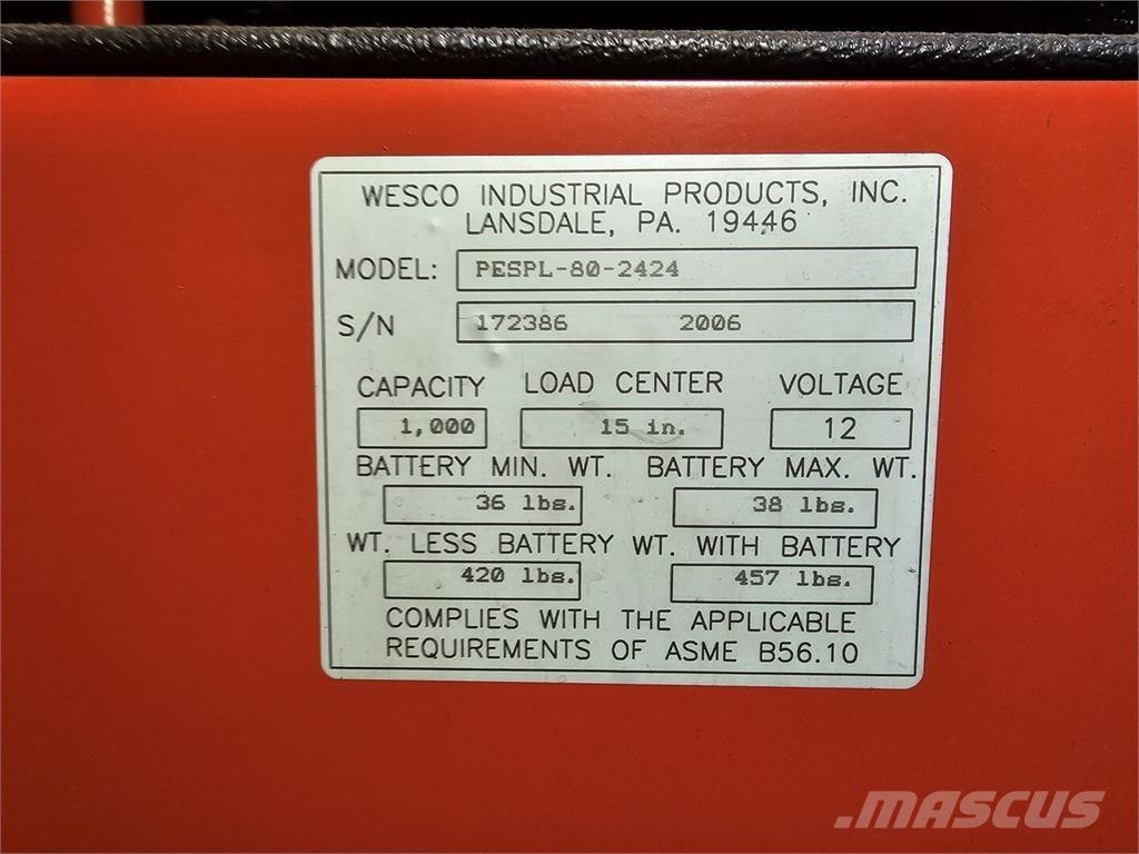 Wesco PESPL-80-2424 Ostalo za građevinarstvo