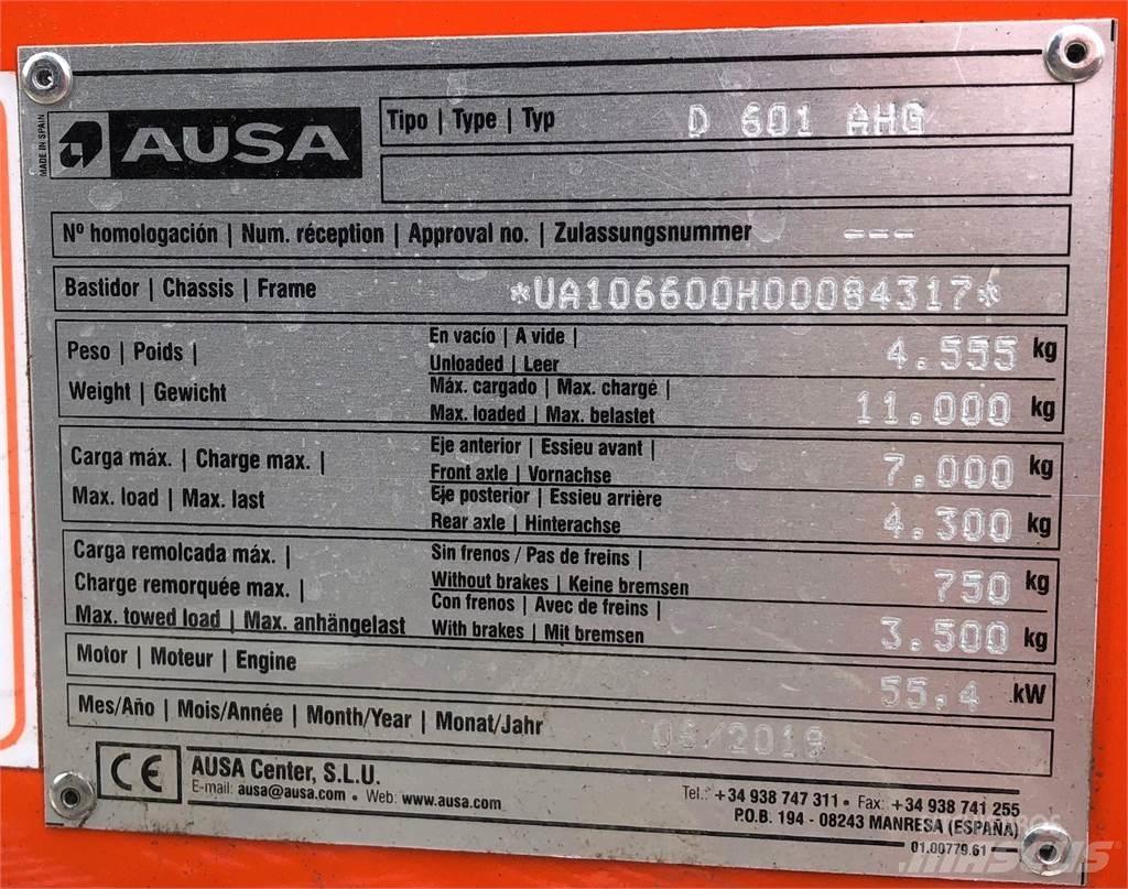 Ausa D601AHG Damperi za gradilište