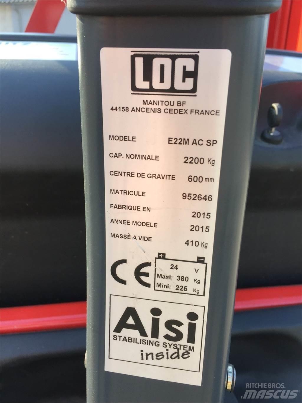 LOC E22 MAC Ručni električni viljuškar