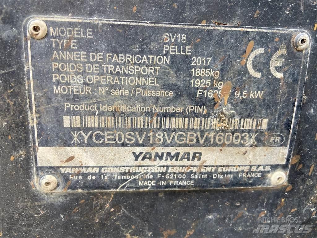 Yanmar SV18 Mini bageri < 7t