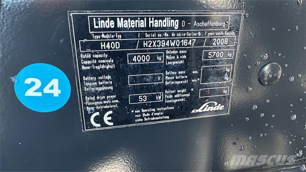 Linde H40D Dizelski viljuškari