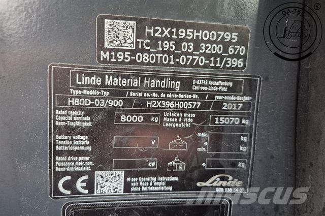 Linde H80D-03/900 Dizelski viljuškari