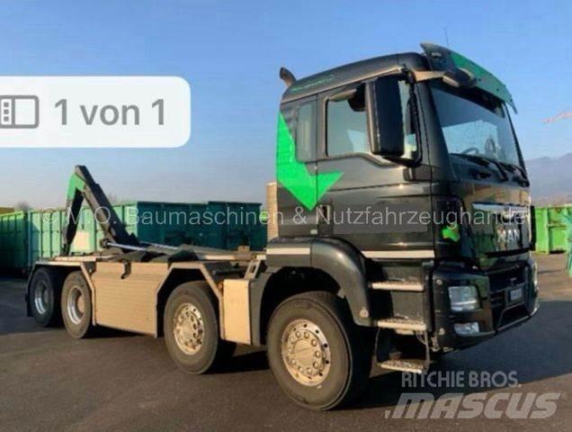 MAN TGS 35.460 Rol kiper kamioni sa kukom za podizanje tereta
