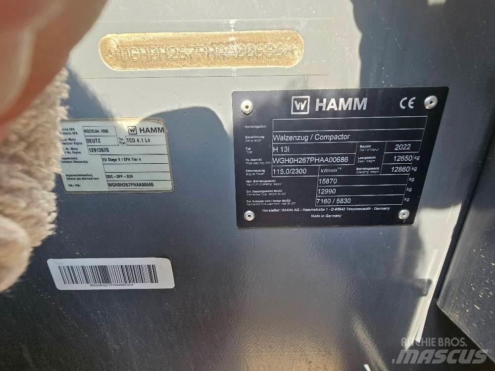 Hamm H13I Valjci sa jednim bubnjem